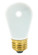 11 Watt S14 Incandescent; Frost; 2500 Average rated hours; 65 Lumens; Medium base; 130 Volt (27|S3966)