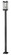 1 Light Outdoor Post Mounted Fixture (276|565PHBS-536P-BK)