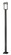 1 Light Outdoor Post Mounted Fixture (276|566PHBS-536P-BK-LED)