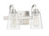 Grace 2 Light Vanity in Brushed Polished Nickel (Clear Seeded Glass) (20|41902-BNK-CS)