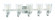Grace 5 Light Vanity in Brushed Polished Nickel (Clear Seeded Glass) (20|41905-BNK-CS)