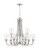 Grace 9 Light Chandelier in Brushed Polished Nickel (Clear Seeded Glass) (20|41929-BNK-CS)