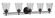 Drake 5 Light Vanity in Flat Black (20|19642FB5)