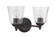 Tyler 2 Light Vanity in Flat Black (20|50202-FB)