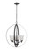 Tyler 3 Light Foyer in Flat Black (White Glass) (20|50233-FB-WG)
