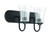 Gwyneth 2 Light Vanity in Flat Black (20|50402-FB)