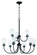Gwyneth 9 Light Chandelier in Flat Black (20|50429-FB)