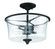 Gwyneth 2 Light Convertible Semi Flush in Flat Black (20|50452-FB)