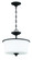 Gwyneth 2 Light Convertible Semi Flush in Flat Black (White Glass) (20|50452-FB-WG)