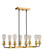 Randolph 8 Light Island in Flat Black/Satin Brass (20|50378-FBSB)