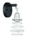 Thatcher 1 Light Wall Sconce in Flat Black/Brushed Polished Nickel (20|50601-FBBNK)