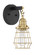 Thatcher 1 Light Wall Sconce in Flat Black/Satin Brass (20|50601-FBSB)