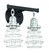 Thatcher 2 Light Vanity in Flat Black/Brushed Polished Nickel (20|50602-FBBNK)