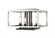 4 Light Flush Mount (276|456F-BN-BK)