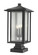 3 Light Outdoor Pier Mounted Fixture (276|554PHXLS-SQPM-BK)
