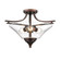Natalie 3-Light Semi-Flush Ceiling Mount Rubbed Bronze (670|1483-RBZ)