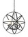 6 Light Chandelier (276|6017-6L-BRZ)