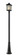1 Light Outdoor Post Mounted Fixture (276|507PHB-519P-BK)