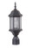Hex Style Cast 1 Light Medium Outdoor Post Mount in Textured Black (Clear Seeded Glass) (20|Z295-TB-CS)