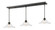 3 Light Linear Chandelier (276|428MP14-3OB)