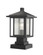 1 Light Outdoor Pier Mounted Fixture (276|554PHMS-SQPM-BK)