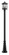 1 Light Outdoor Post Mounted Fixture (276|531PHBR-519P-BK)