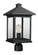 1 Light Outdoor Post Mount Fixture (276|531PHBR-BK)