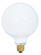25 Watt G40 Incandescent; Gloss White; 4000 Average rated hours; 110 Lumens; Medium base; 120 Volt (27|S3000)