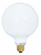 60 Watt G40 Incandescent; Gloss White; 4000 Average rated hours; 550 Lumens; Medium base; 120 Volt (27|S3002)