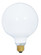 100 Watt G40 Incandescent; Gloss White; 4000 Average rated hours; 1050 Lumens; Medium base; 120 Volt (27|S3003)