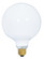 150 Watt G40 Incandescent; Gloss White; 4000 Average rated hours; 1550 Lumens; Medium base; 120 Volt (27|S3004)
