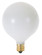 25 Watt G16 1/2 Incandescent; Satin White; 1500 Average rated hours; 202 Lumens; Candelabra base; (27|S3753)