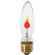 3 Watt CA9 Incandescent; Clear; 1000 Average rated hours; Medium base; 120 Volt; Carded (27|S3760)