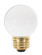 25 Watt G16 1/2 Incandescent; Gloss White; 1500 Average rated hours; 180 Lumens; Medium base; 120 (27|S3841)