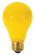 60 Watt A19 Incandescent; Yellow; 2000 Average rated hours; Medium base; 130 Volt; 2/Pack (27|S3938)