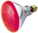 100 Watt BR38 Incandescent; Red; 2000 Average rated hours; Medium base; 120 Volt (27|S4424)