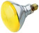 100 Watt BR38 Incandescent; Yellow; 2000 Average rated hours; Medium base; 120 Volt (27|S4426)