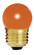 7.5 Watt S11 Incandescent; Ceramic Orange; 2500 Average rated hours; Medium base; 120 Volt; Carded (27|S4510)