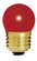 7.5 Watt S11 Incandescent; Ceramic Red; 2500 Average rated hours; Medium base; 120 Volt; Carded (27|S4511)
