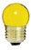 7.5 Watt S11 Incandescent; Ceramic Yellow; 2500 Average rated hours; Medium base; 120 Volt; Carded (27|S4512)