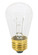 11 Watt S14 Incandescent; Clear; 2500 Average rated hours; 80 Lumens; Medium base; 130 Volt; Carded (27|S4565)