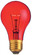 25 Watt A19 Incandescent; Transparent Red; 2000 Average rated hours; Medium base; 130 Volt (27|S6080)