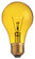 25 Watt A19 Incandescent; Transparent Yellow; 2000 Average rated hours; Medium base; 130 Volt (27|S6083)