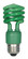 13 Watt; Mini Spiral Compact Fluorescent; Green color; Medium base; 120 Volt (27|S7272)