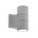Lund 7-in Gray Dimmable LED Outdoor Cylinder Wall Sconce (461|EW3207-GY)
