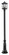 1 Light Outdoor Post Mounted Fixture (276|531PHBR-518P-BK)