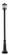 1 Light Outdoor Post Mounted Fixture (276|531PHMR-518P-BK)