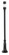 1 Light Outdoor Post Mounted Fixture (276|553PHB-518P-BK-LED)
