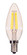 4.5 Watt B11 LED; Clear; Candelabra base; 2700K; 350 Lumens; 120 Volt; 2-Card (27|S21702)