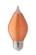 4 Watt C15 LED Filament; Satin Spun; Amber; Medium base; 2100K; 240 Lumens; 120 Volt (27|S23412)